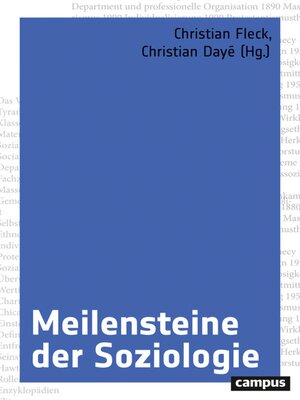 cover image of Meilensteine der Soziologie